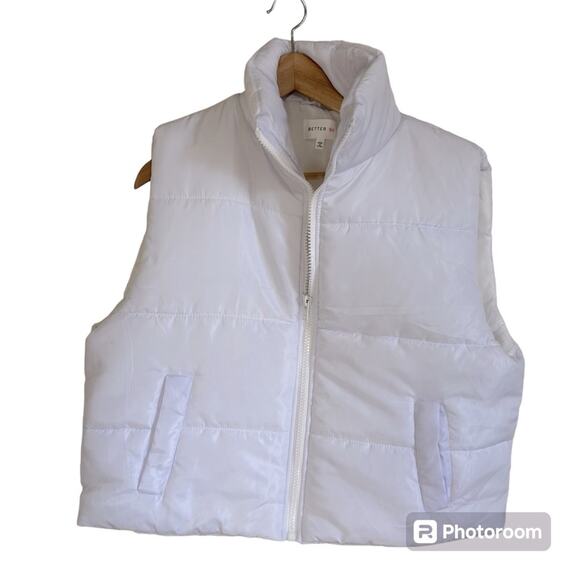 Better‎ be women’s puffer vest large #white - Picture 1 of 7
